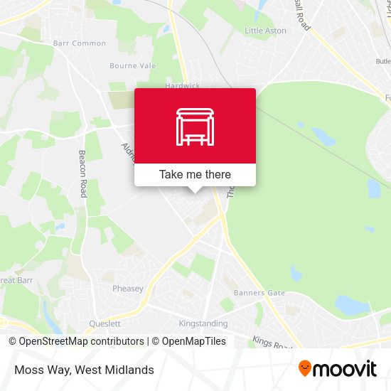 Moss Way map
