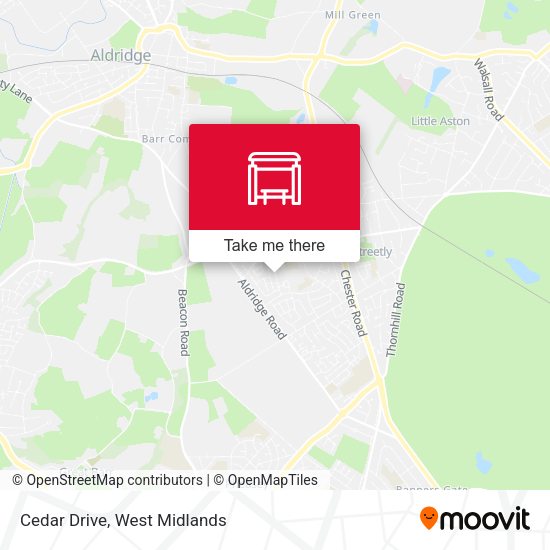 Cedar Drive map