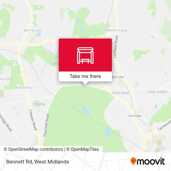 Bennett Rd map