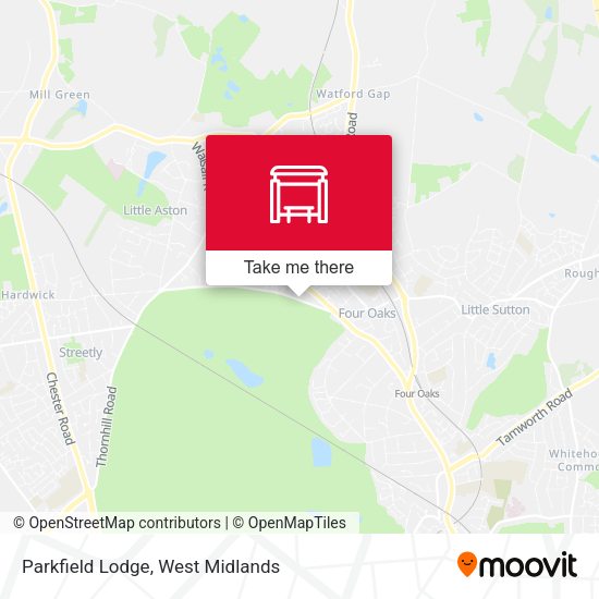 Parkfield Lodge map