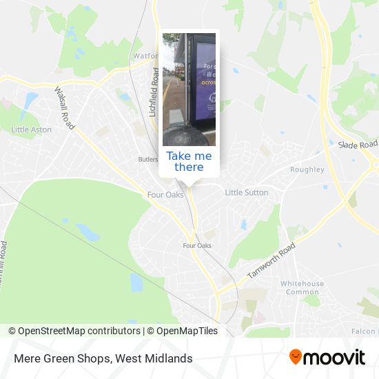 Mere Green Shops map