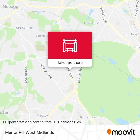 Manor Rd map