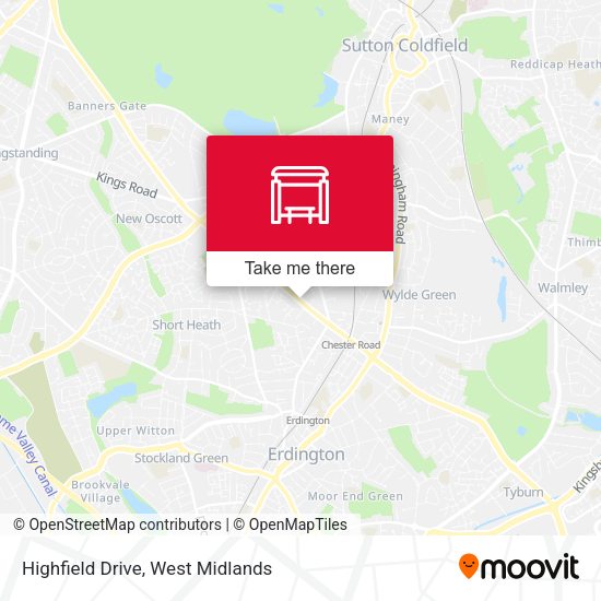 Highfield Drive map