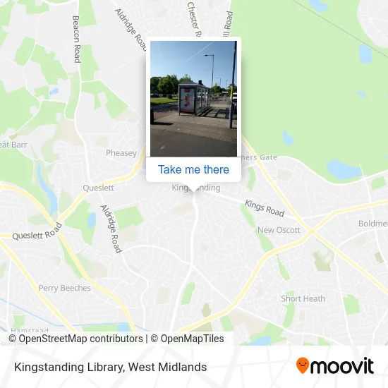 Kingstanding Library map