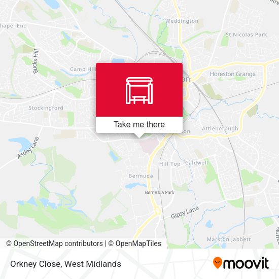 Orkney Close map