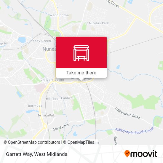Garrett Way map