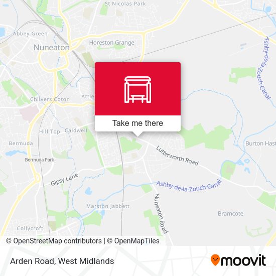 Arden Road map