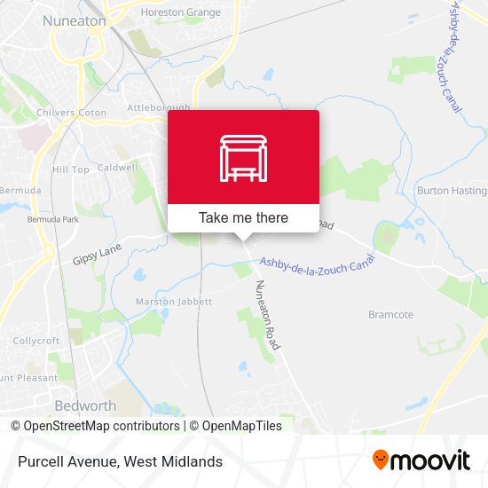 Purcell Avenue map
