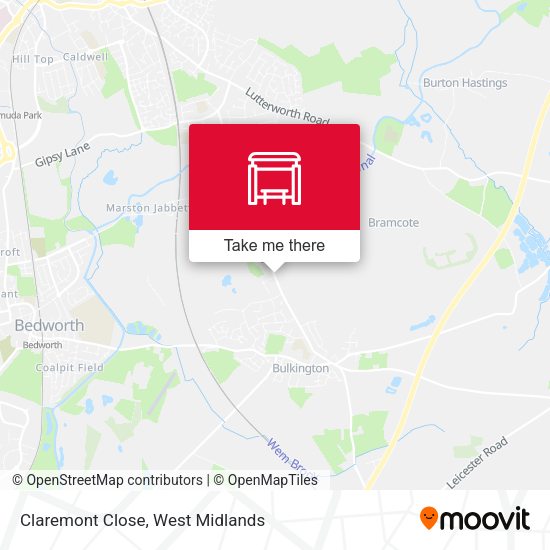 Claremont Close map