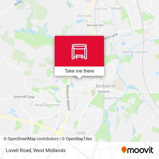 Lovell Road map
