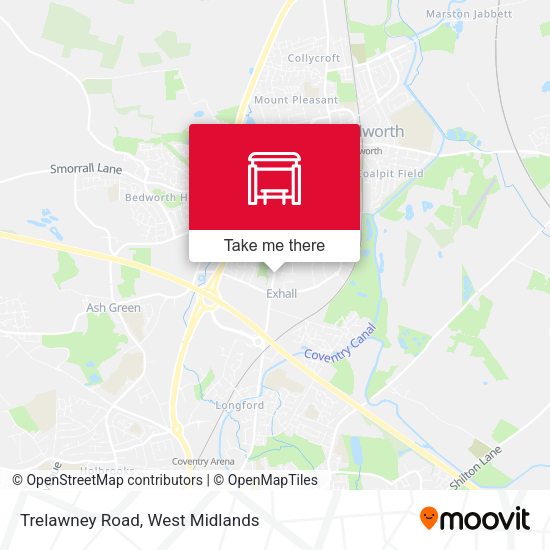 Trelawney Road map