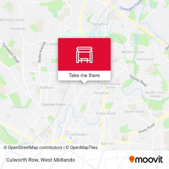 Culworth Row map
