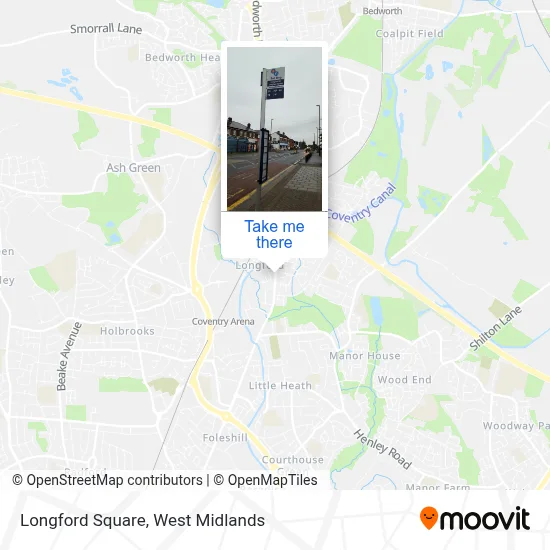 Longford Square map