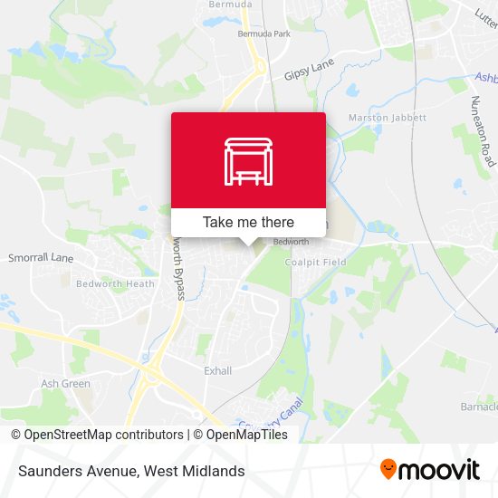 Saunders Avenue map