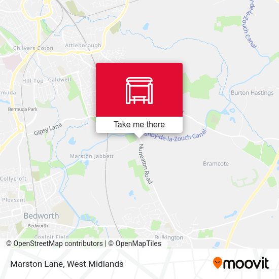 Marston Lane map