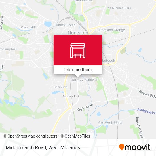 Middlemarch Road map