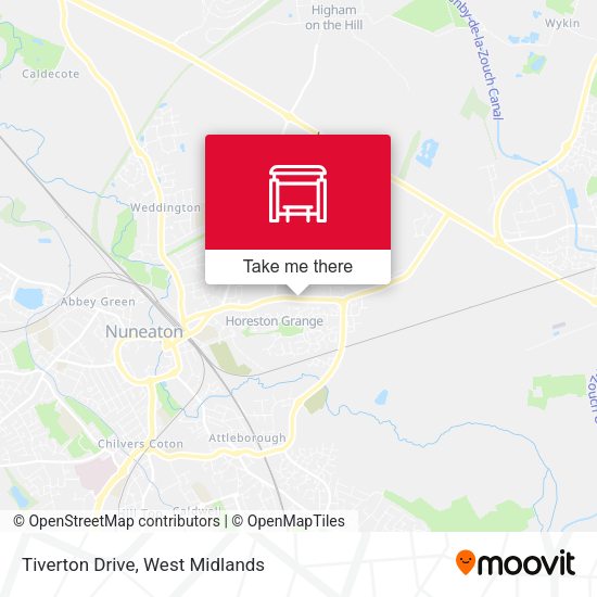 Tiverton Drive map