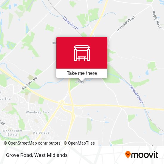 Grove Road map