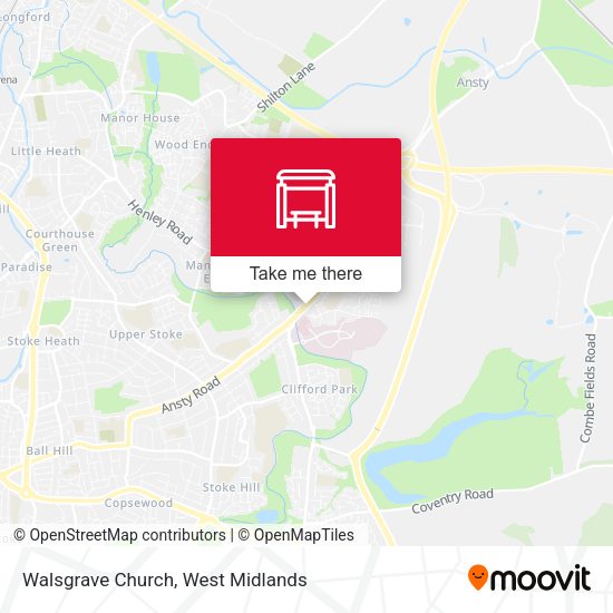 Walsgrave Church map