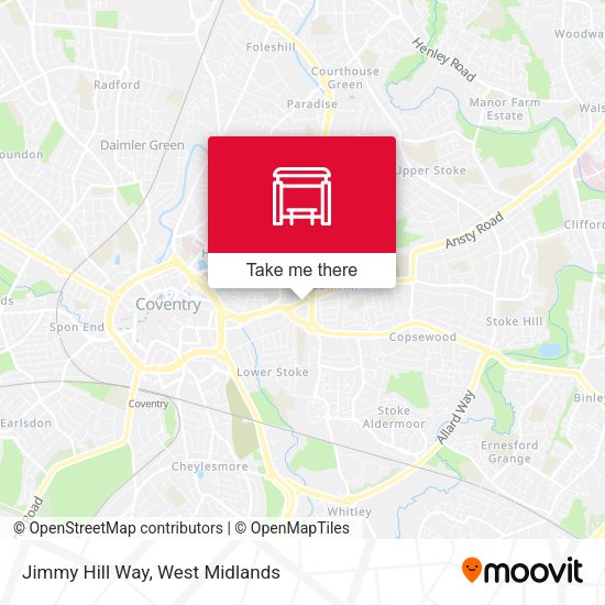 Jimmy Hill Way map
