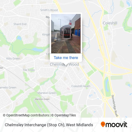 Chelmsley Interchange (Stop Ch) map