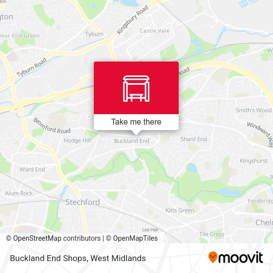 Buckland End Shops map