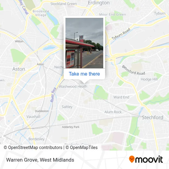 Warren Grove map