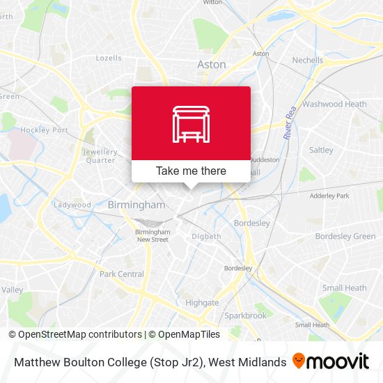 Matthew Boulton College (Stop Jr2) map