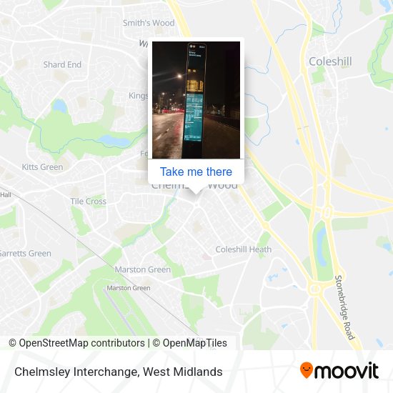 Chelmsley Interchange map