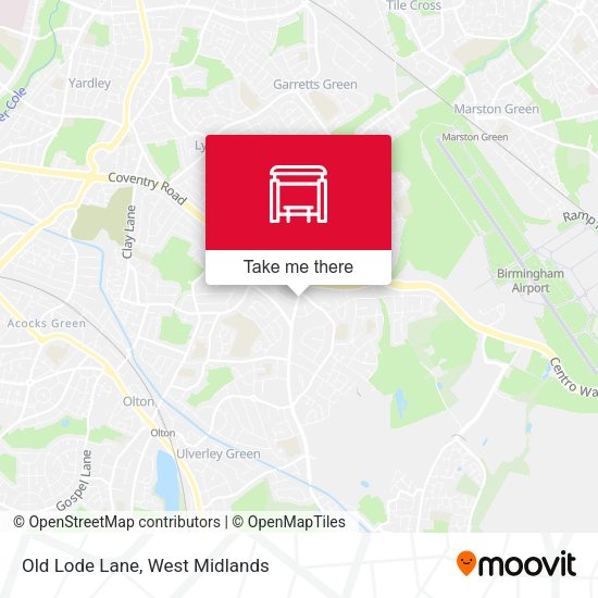 Old Lode Lane map