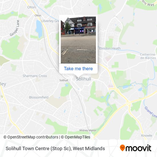 Solihull Town Centre (Stop Sc) map