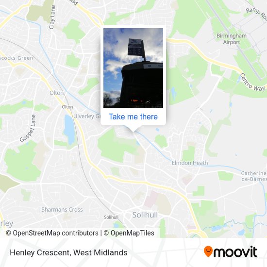 Henley Crescent map