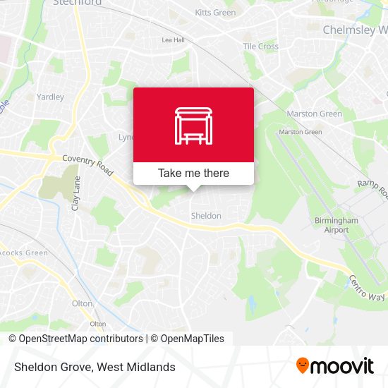 Sheldon Grove map