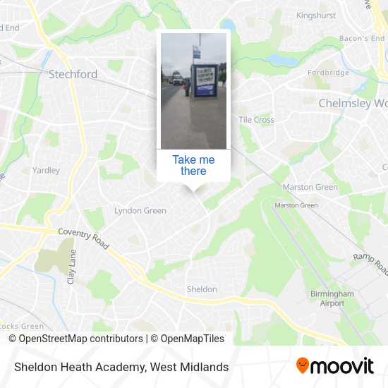 Sheldon Heath Academy map