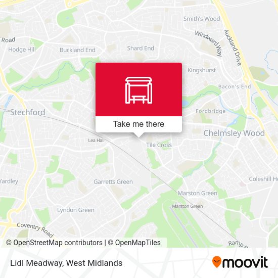 Lidl Meadway map