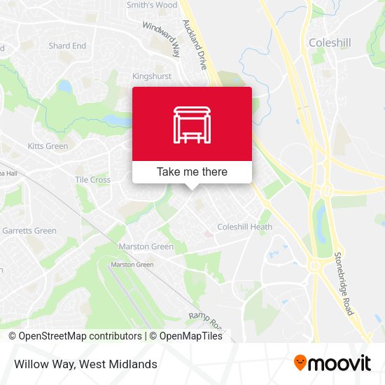 Willow Way map