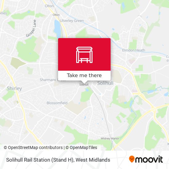 Solihull Rail Station (Stand H) map
