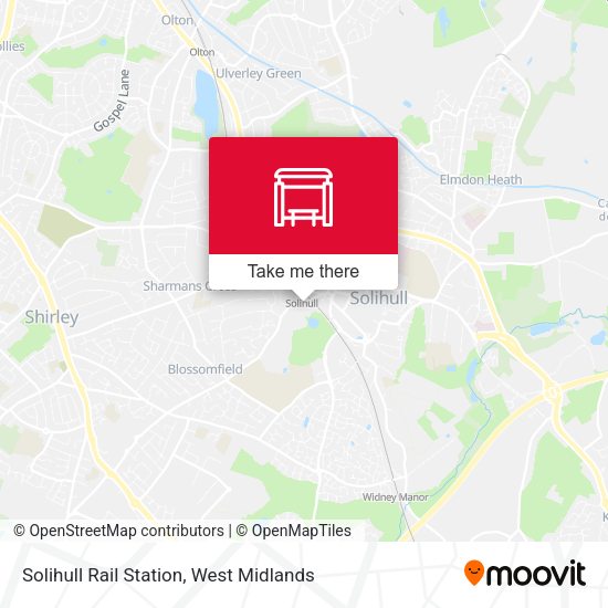 Solihull Rail Station (Stand H) map