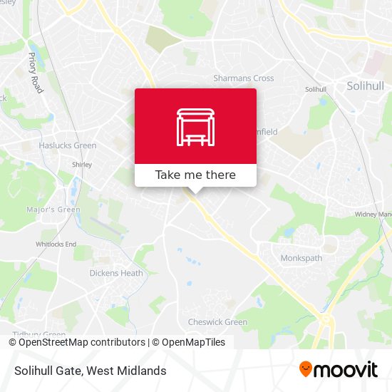 Solihull Gate map