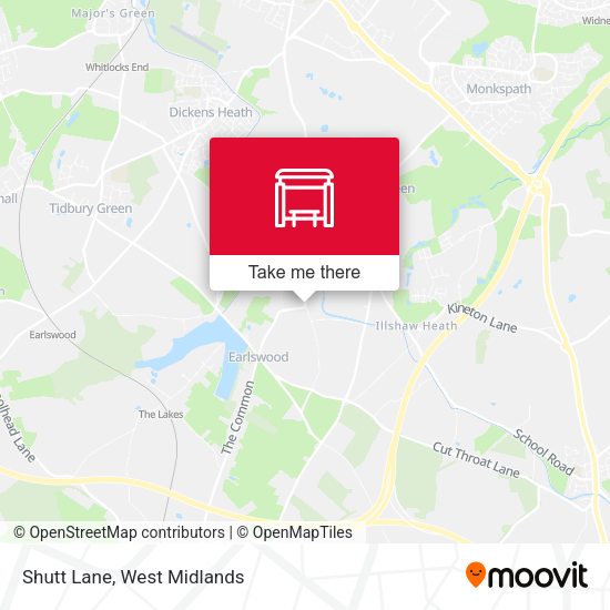 Shutt Lane map
