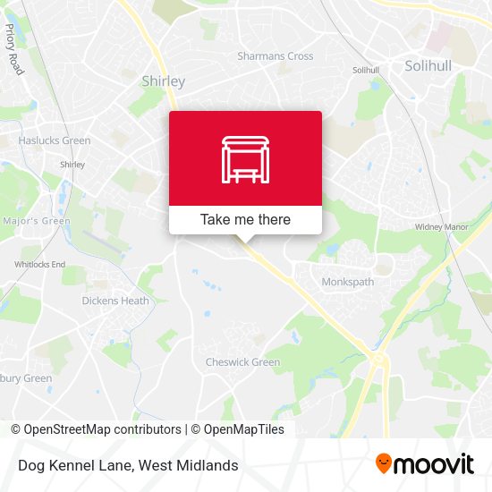 Dog Kennel Lane map