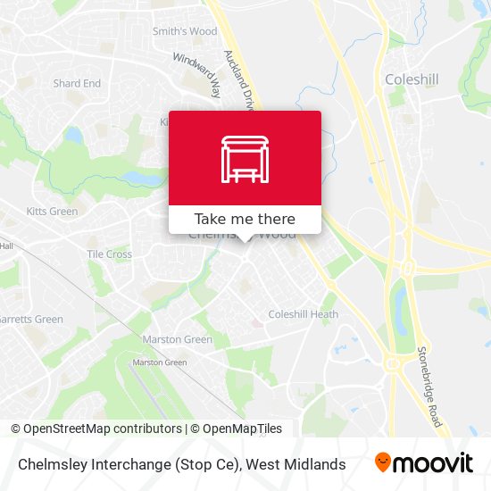 Chelmsley Interchange (Stop Ce) map