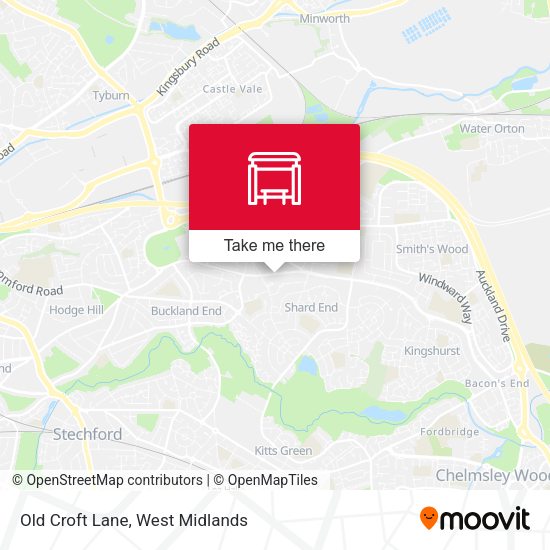 Old Croft Lane map