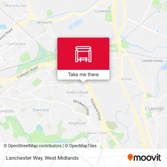Lanchester Way map
