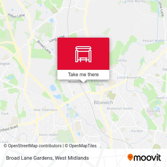 Broad Lane Gardens map