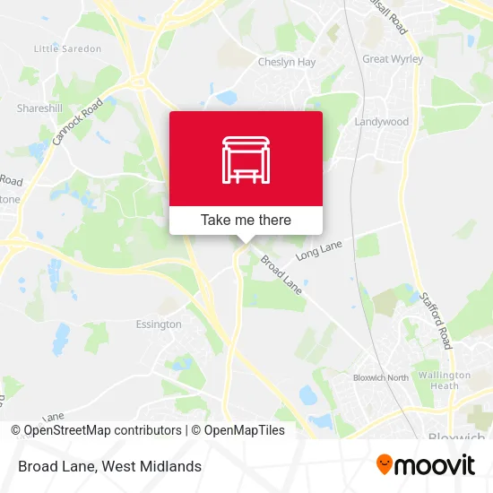Broad Lane map