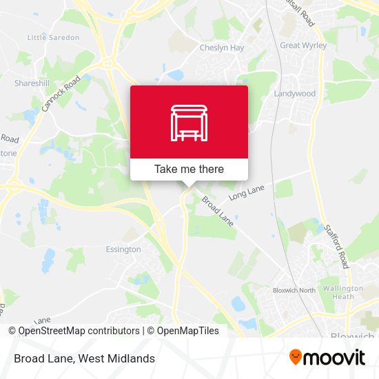 Broad Lane map