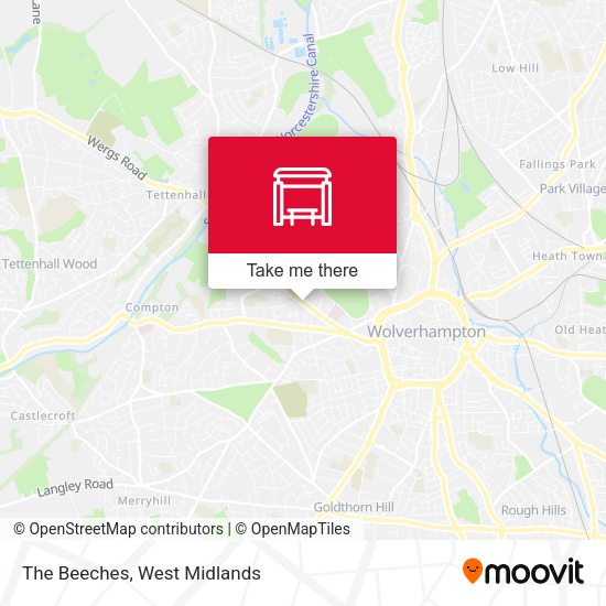 The Beeches map