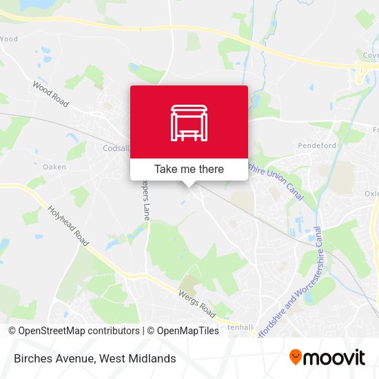 Birches Avenue map