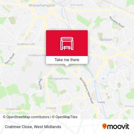 Crabtree Close map
